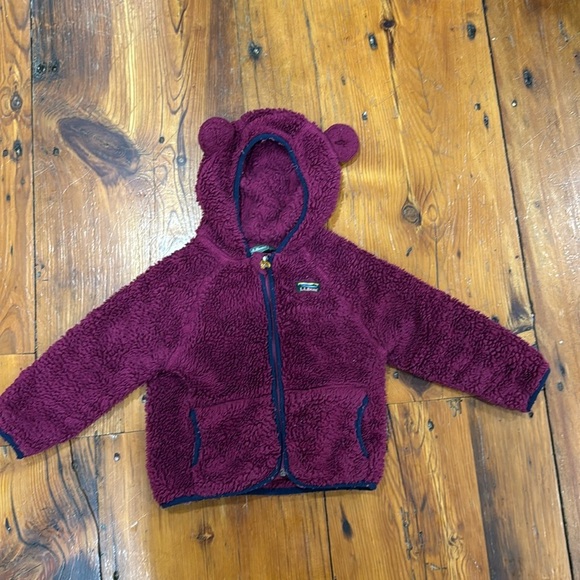 L.L. Bean Other - L.L. bean burgundy baby and toddler Hi-pile fleece Jacket size 12 - 18 months